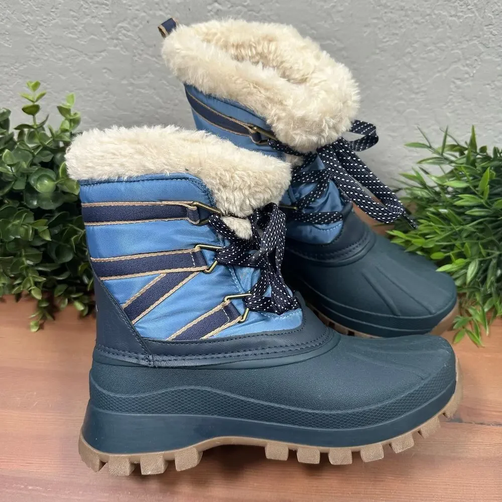 Storm by Cougar Fresno Fjord Waterproof Mid Winter Boots Navy Size 7